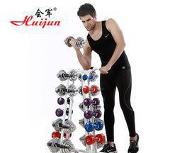 【會軍11付啞鈴套裝小六角手鈴架子 綜合訓(xùn)練 健身運動器材 包】價格_廠家_圖片 -